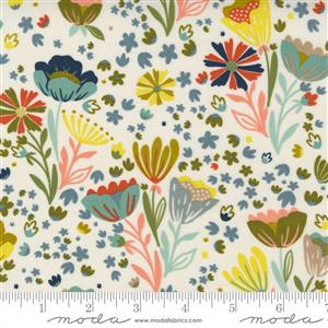 Moda Songbook Dove Wing Floral Fabric 0.5m