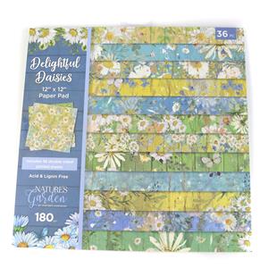 Nature's Garden - Delightful Daisies - 12x12 Paper Pad - 36 Sheets