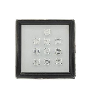 4.30cts White Topaz Square Step Approx 4mm Pack of 10 (N) 