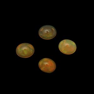 0.7cts Ethiopian Dark Opal 5x4mm Oval Pack of 4 (N)