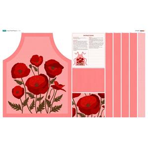 Poppy Pink Apron Fabric Panel (140 x 87cm). Save £3!