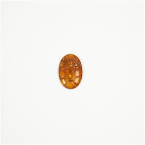Baltic Amber Bee Carved Cabochon, approx. 30x20mm