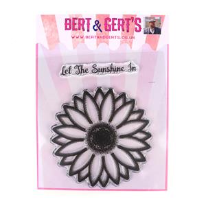 Bert & Gerts New Floral Stamps - Sunflower