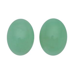 1.55cts Prase Green Opal 8x6mm Oval Pack of 2 (N)