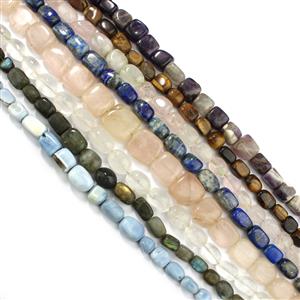 Choice of Strands Blue Opal, Clear & Rose Quartz,  Lapis, Amethyst, Tigers Eye & Labradorite With Downloadable Instructions By Debbie Kershaw