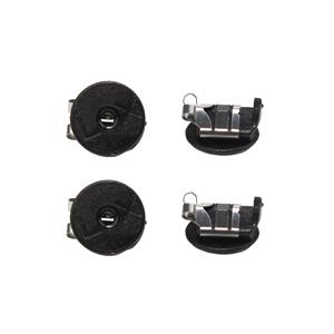 LOX Black Secure Earring Scrolls, Pack of 4 