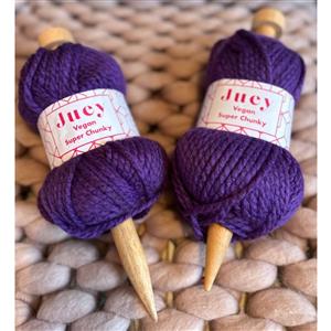 Double Pack Juey Jumbo Vegan Super Chunky Yarn - Purple 