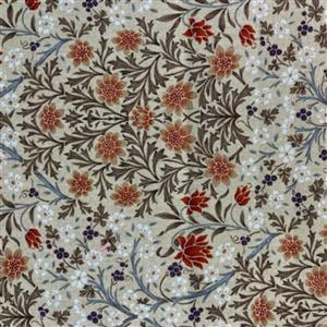 William Morris Floral Natural Fabric 0.5m