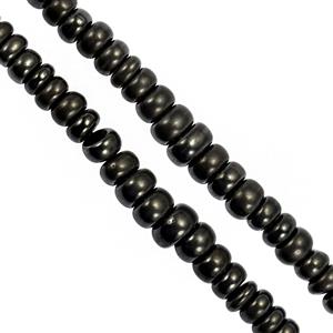 190cts Magnetic Hematite Plain Rondelles Approx 1-4x4-8mm, 32cm Strand Set of 2 