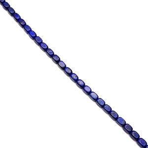 420cts Dyed Lapis Lazuli Tumbled Cuboids Approx 14x10mm, 38cm Strand
