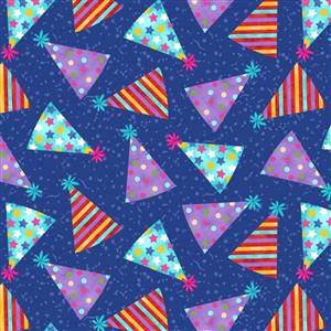 Party Line Collection Hats Fabric 0.5m