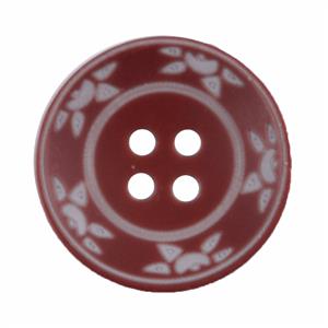 Milward Pack of 2 Brown & White 25mm Buttons