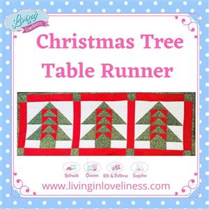 Living in Loveliness Christmas Table Runner Pattern 