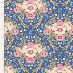 Tilda Jubilee Collection Anemone Blue Fabric 0.5m
