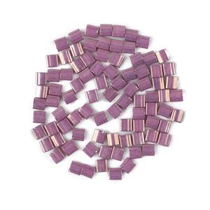 Miyuki Tila Opaque Dark Orchid Lustre Beads Approx 5mm (7.2GM/TB)