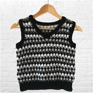 Adventures in Crafting Janice (Black) How You Doing Sweater Vest Kit