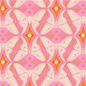 Melody Miller Camellia Regalia Flamingo Fabric 0.5m