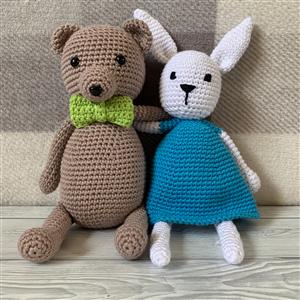 Rabbit and Teddy Crochet Yarn Pack