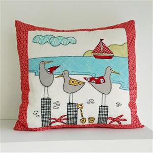 Helen Newton's Seagulls Cushion Instructions 