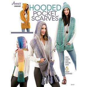 Hooded Pocket Scarves Book by Annie's Crochet