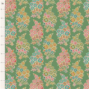 Tilda Pie in the Sky Willy Nilly Green Fabric 0.5m