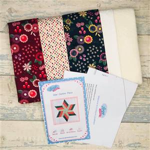 Living in Loveliness Star Centre Piece Kit, Fabric & Pattern - Floral