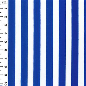 Royal Stripes on White Fabric 0.5m