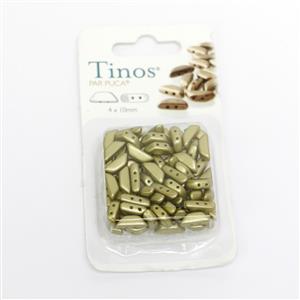 Pastel Lime Tinos Beads 4x10mm Approx 14g/cd 