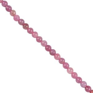 30cts Ruby Plain Rounds Approx 3mm, 38cm Strand