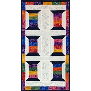 Village Fabrics Spools Wall Hanging: 12.5 x 19in