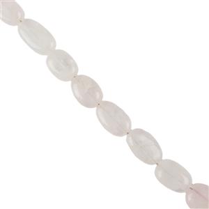 130cts Rose Quartz Graduated Tumble Nuggets Approx 8x7mm to 14x10mm, 38cm Strand