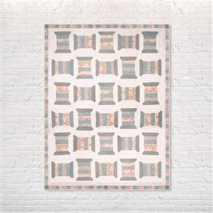 Amber Makes The Quilt Block Collection - Moda Make Time Thread Spool Quilt  Kit 