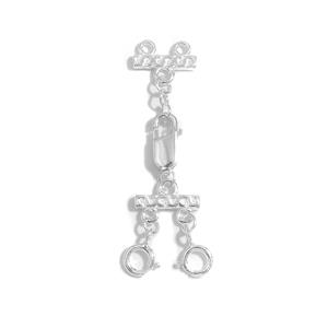 925 Sterling Silver Bar Multi Strand Connector Approx 38x10mm