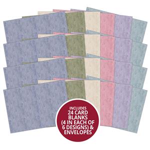 Hunkydory A5 Card Blanks & Envelopes - Woodgrain x 24 