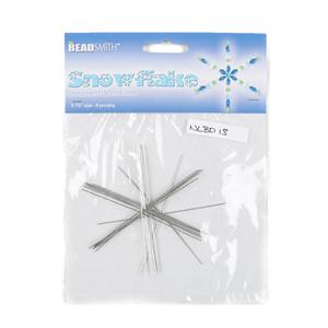 Snowflake Wire Form 3 3/4 inch. 0.8mm diameter (8pcs)