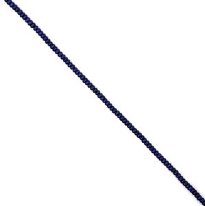140cts Dyed Lapis Lazuli Plain Rondelles, approx 6x4mm, 38cm strand