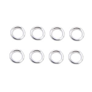 925 Sterling Silver 4mm Jump Rings, 8pcs 