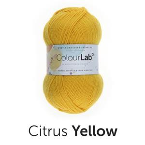 WYS Citrus Yellow ColourLab Solids  DK Yarn 100g