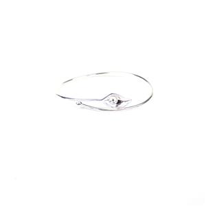925 Sterling Silver Adjustable Leaf Bracelet With White Freshwater Pearl