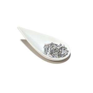 Czech Vexolo Aluminium Silver Beads, 5x8mm (50pcs)