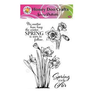 Honey Doo Crafts Spring Daffodils A5 Stamp Set