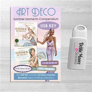 Art Deco Summer Moments Compendium USB Key - over 2,400 printable elements