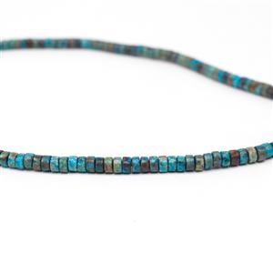 50cts Blue Autumn Jasper Heshi Beads Approx 2x4mm, 38cm strand