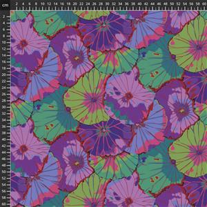Kaffe Fassett Classics  Emperor Purple Petunias Fabric 0.5m