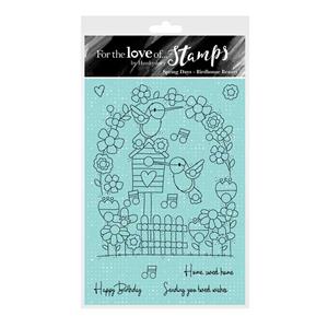 For the Love of Stamps - Birdhouse Beauty, A6 stamp set - Contains 7 stamps. 