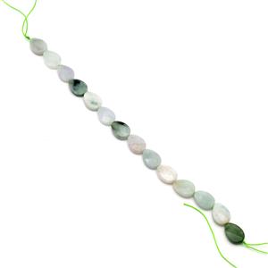 95cts Type A Burmese Multi-Colour Jadeite Faceted Pear Approx 10x14mm, 19cm strand