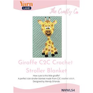 The Crafty Co. Giraffe Stroller Corner to Corner Crochet Blanket Pattern