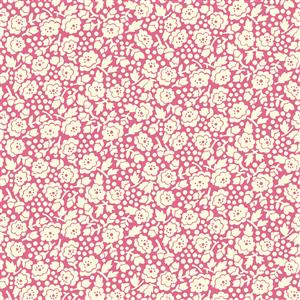Henry Glass Nana Mae V Pink Small Roses Fabric 0.5m