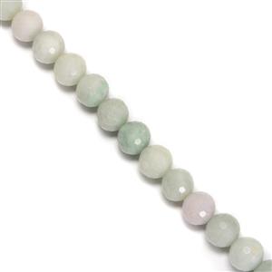 305cts Type A Jadeite Faceted Rounds Approx 10mm, 38cm Strand