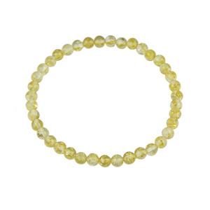 10cts Amber Lemon Stetchy Bracelet, Approx 5mm, 7.5